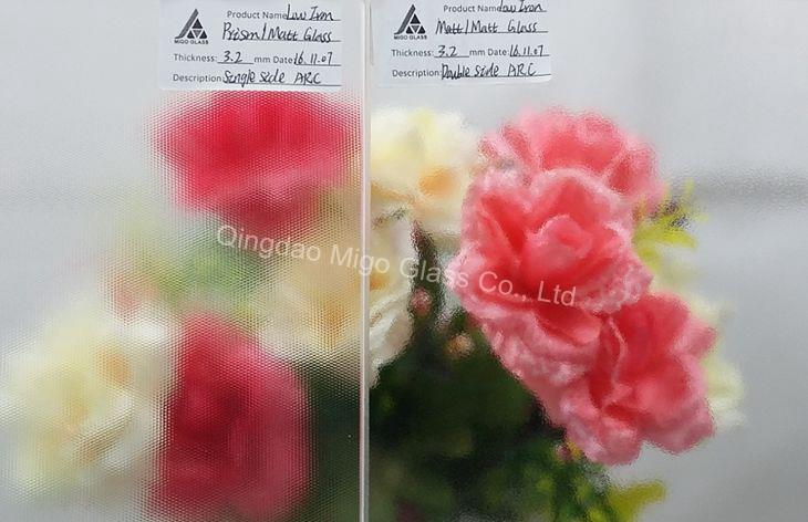 3.2mm low iron patterned solar glass with AR coating 3.2mm low iron patterned solar glass with AR coating
