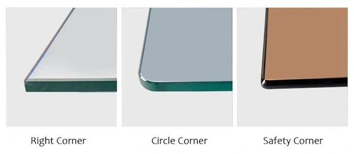 glass corner types
