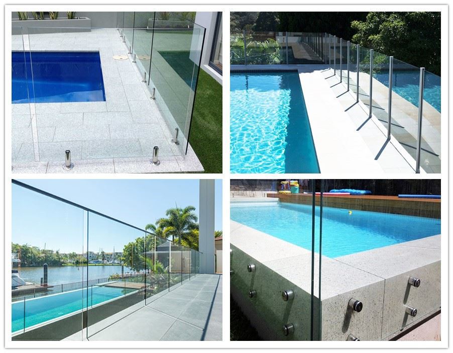 glass pool fence system