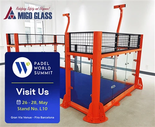 MIGO GLASS, Padel World Summit 2026에서 프로젝트{0}}준비된 Padel Court 솔루션 선보일 예정