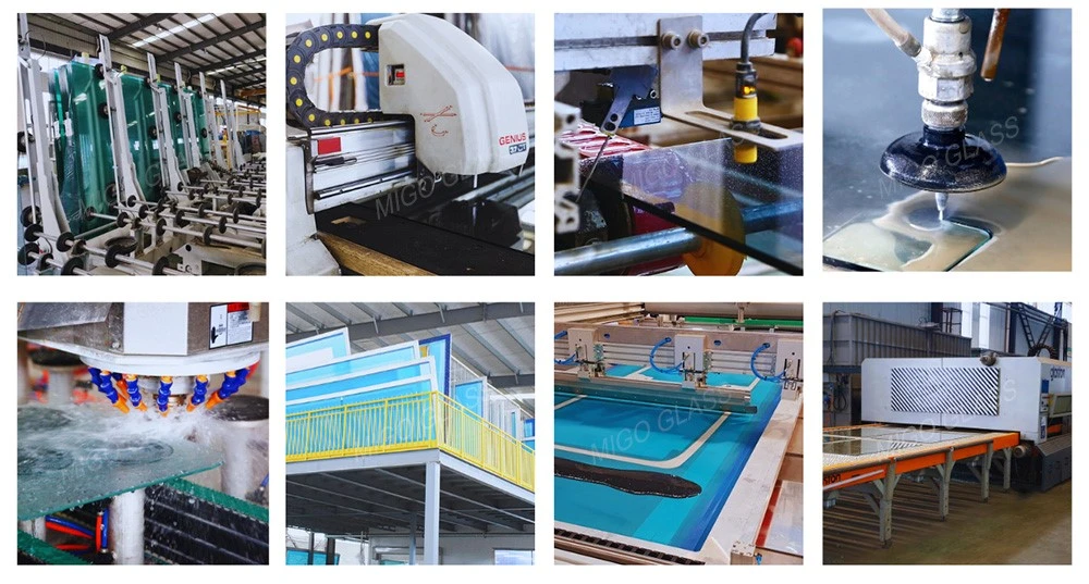 Tempered glass processing for partition walls Tempered glass processing for partition walls