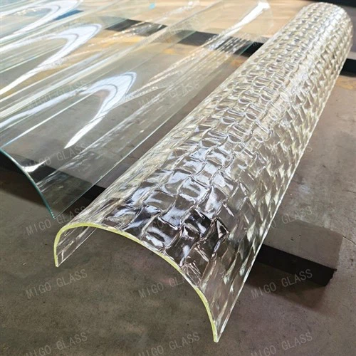 곡선 패턴 유리