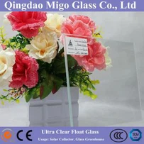 4mm 야채 온실 건물에 대 한 매우 명확한 플 로트 유리