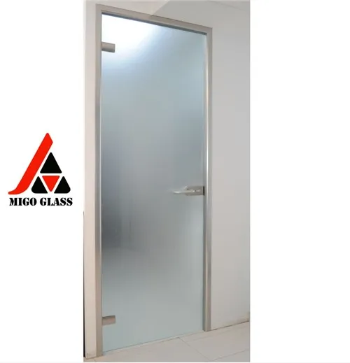 젖빛 유리 인테리어 문